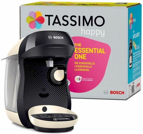 Bosch TAS1007 Tassimo Happy Cafetera Monodosis Multibebidas 1400 W, 0.7L |  eBay