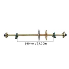 44" 1120mm Go Kart Rear Axle Kit 530 Sprocket 4 Lug Hub Golf Cart ATV Quad Buggy