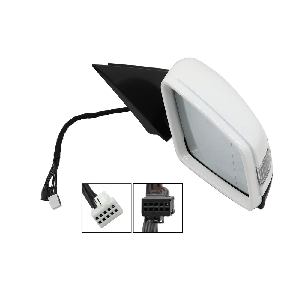 Espejo retrovisor derecho pasajero mercedes e350 e400 e550 2010-2015 2016 blanco Foto 3 de 4