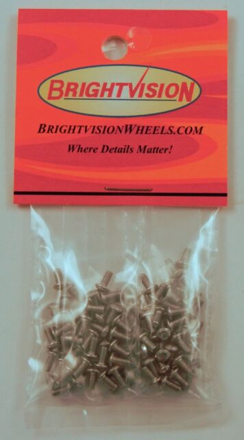 100 SILVER 2-56 Hex-Drive Button-Head Screw-In Rivets & 100 Washers For Customs