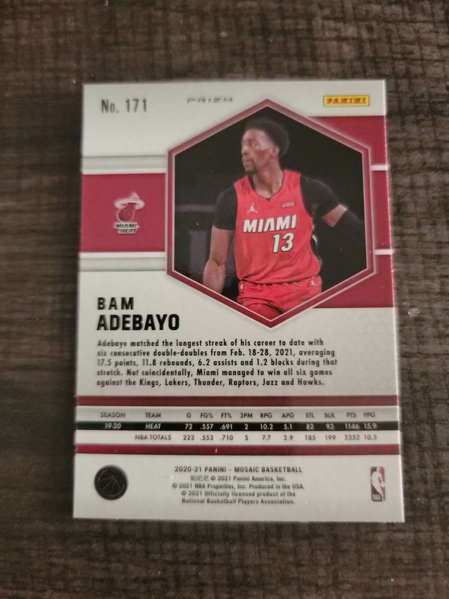 2020-21 Mosaic Bam Adebayo Red Prizm | eBay
