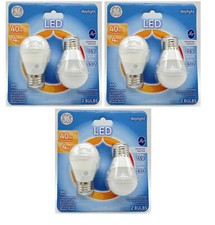 6 bulbs GE Lighting LED A15 Light Bulb, 40 Watt Equivalent, Daylight 5000K,