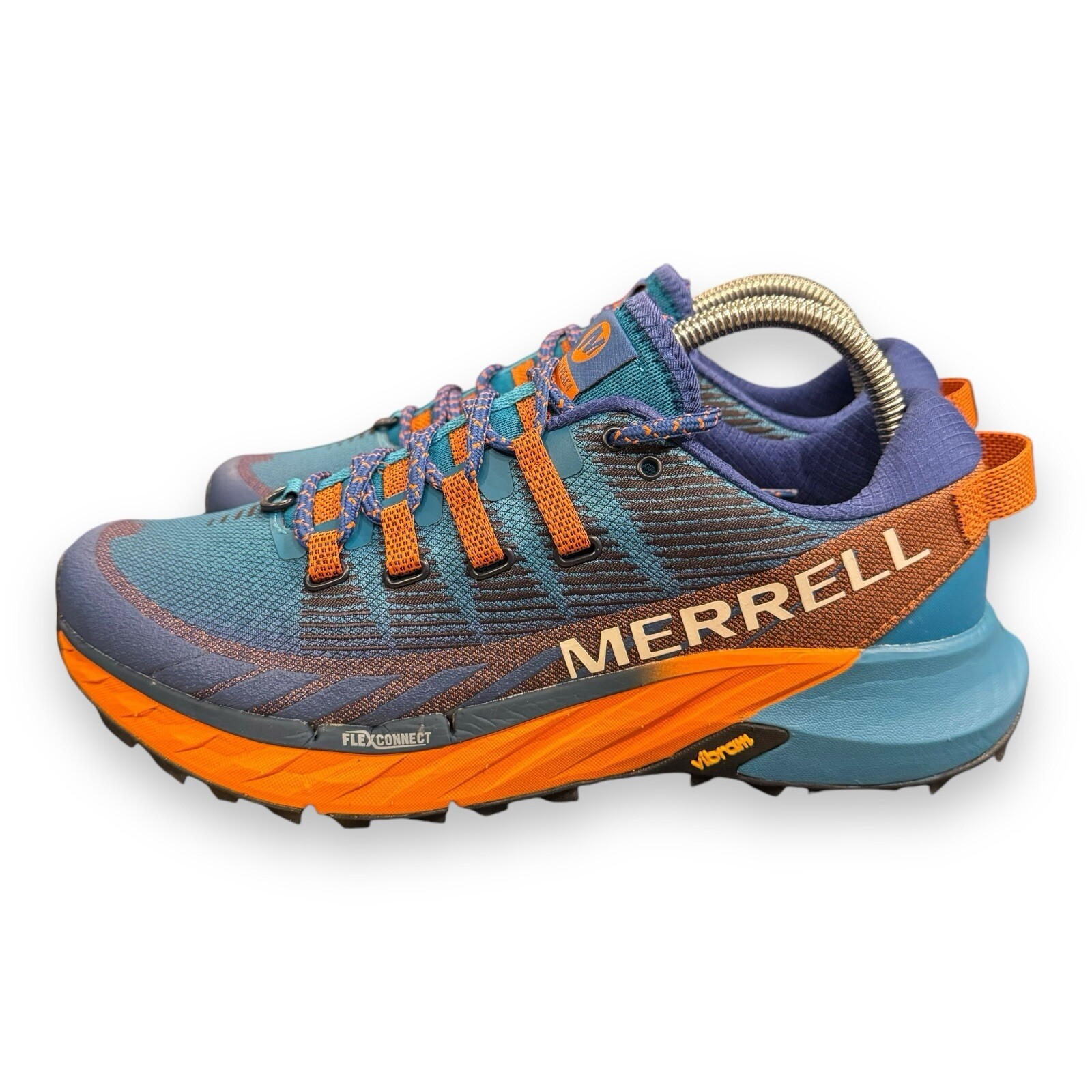 Scarpe da trail running Merrell Agility Peak 4 Tahoe blu arancione uomo taglie 8 M nuove