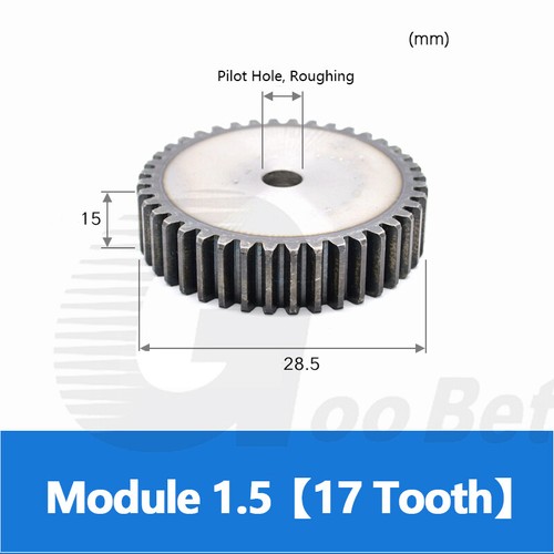 Modul 1 1,5 2 2,5 3 4 5 Zahnrad Stirnrad aus Stahl C45 gefräst 8-160 Zähne Flach - Bild 91 von 273
