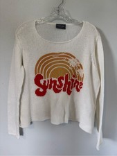 Wooden Ships “Sunshine” Lightweight Knit Sweater | Cream | Size S/M