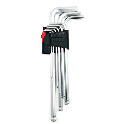 Inbus Schlssel Set 9-tlg. Metallschlüssel Chromstahl handlich