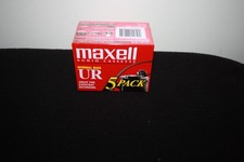 Maxell Audio Cassette 90 Minutes 5 pack New Normal Bias UR Sealed