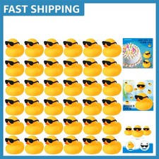Adorable 36 Pcs Rubber Ducks with Sunglasses - Fun for Birthdays  Holidays 