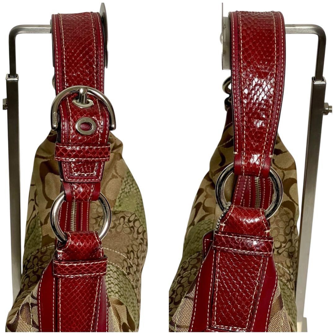 Beautiful condition COACH Patchwork Hobo One Shou… - image 8