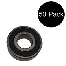 50 pcs - Rubber Double Sealed Radial Ball Bearing, 17x 40x 12 mm, 6203 2RS C3