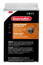 Bondo Fiberglass Resin, 402, 0.9 Quart - Pack of 6 