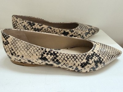 Phase Eight Animal Print Pumps Schuhe Gr. 7 / 40 Leder Schlangenstruktur spitz 