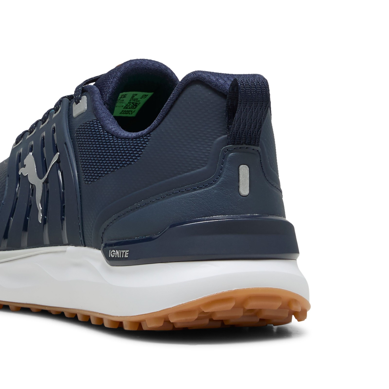 New Puma Golf Ignite Elevate 2 Shoes Deep Navy-Puma Silver-Gum 10 Wide (SS25)