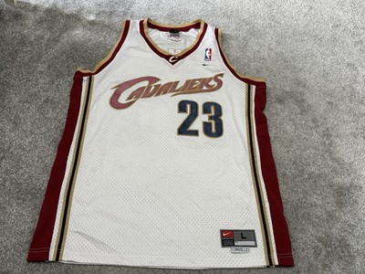 Nike Lebron James #23 Cleveland Cavaliers Away Trikot Herren L Länge + 2 Vintage
