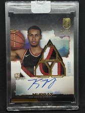 2023-24 Topps Three - Rookie 3 Patch Autographs Kris Murray #118 Gold...