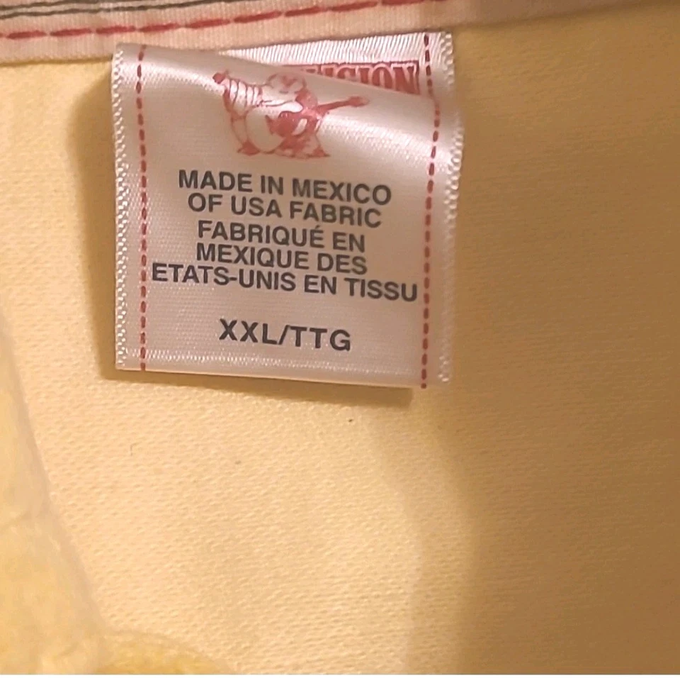 Chaleco vaquero amarillo XL True Religion para hombre  Foto 3 de 4