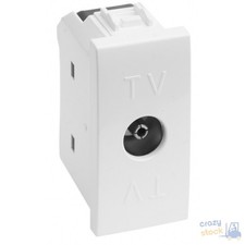 Maurer Presa Coassiale Tv 9.5 Mm Bianco Delight Compatibile Vimar Diametro Mm