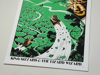 King Gizzard & The Lizard Wizard Forest Hills NY Poster #'d N2 8/2