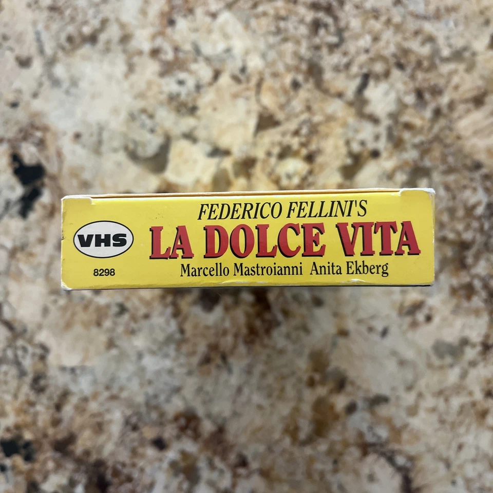 La Dolce Vita VHS Full Length Version Cannes Film Festival Winner - Image 4 of 4
