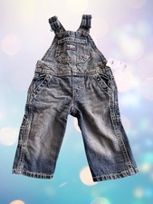 BNWT OshKosh B'gosh 6m Baby Distressed Denim Overalls NEW