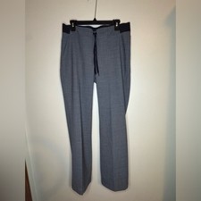Athleta Gray Drawstring Straight Leg Pants Size 10