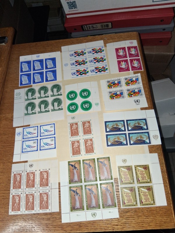 SL 1488/ 24 MNHOG United Nations Plate Blocks united nations stamps