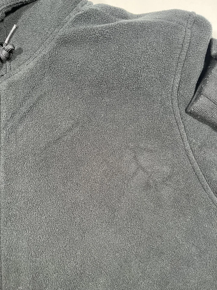 Mossimo Supply Co Sudadera con Capucha Para Hombres XL Negro Gris Sherpa Forrado Cremallera Completa Chaqueta Polar Foto 4 de 4