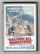 1968 DESTROY ALL MONSTERS DVD w/Original English AIP Audio - Godzilla, Ghidorah