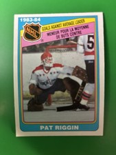 1984-85 O-Pee-Chee Pat Riggin LL Washington Capitals #386