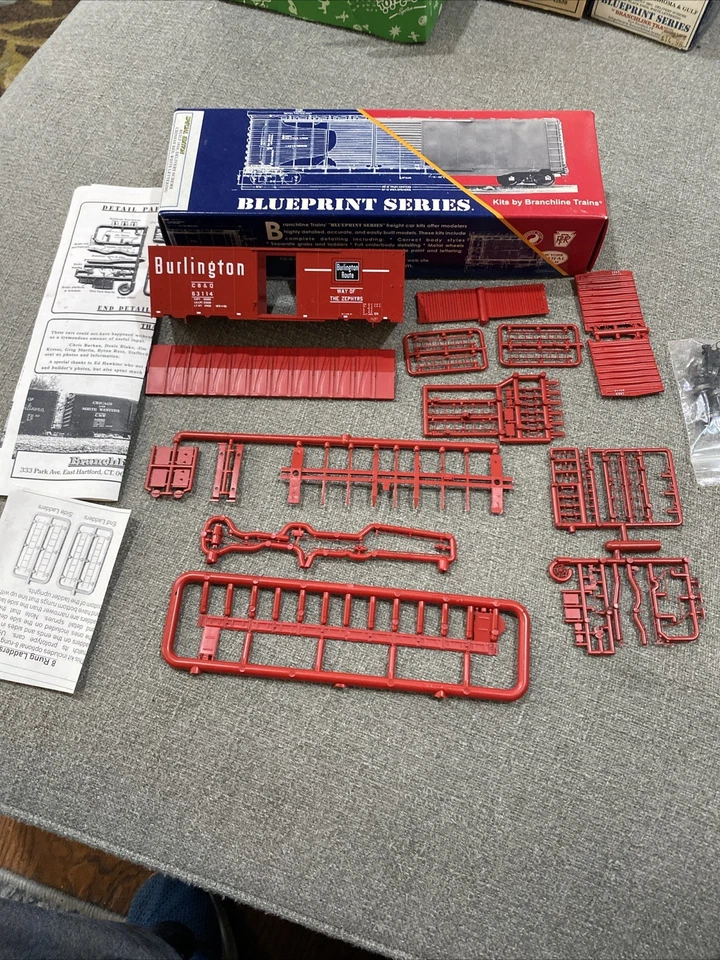 Branchline Blueprint Series 9001 Burlington Car #63114 Special Edition - Image 4 of 4