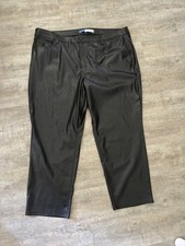 Old Navy High-Rise OG Loose Faux Leather Pants, Size 26 Tall, Black Womens. A