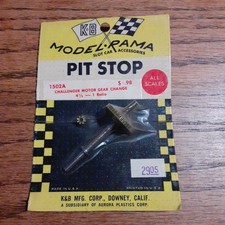 NOS K B Model Rama 1502A Slot Car Challenger Motor Gear Change 4.5-1 Ratio