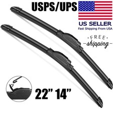22 14 Inch Windshield Wiper Blades Bracketless J-hook Oem Quality Car Front