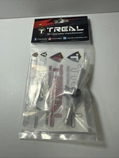 Treal Axial SCX24 Rear Axle Aluminum w/Brass Diff Cover Silver