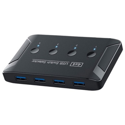 USB 3.0 Switch Selector 4 Port 4 Computer, die 4 USB-Geräte teilen One-Button