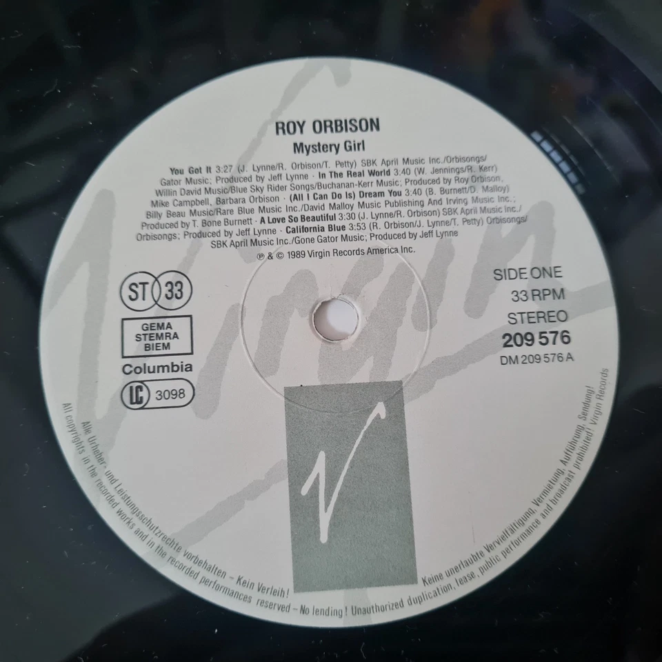 LP vinyle 33t /Roy Orbison – Mystery Girl (1989) - Photo 3/4