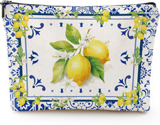Amalfi Coast Souvenir - South Italy Travel Makeup Bags, Lemon Themed Party Gifts
