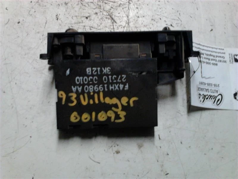 Control de temperatura delantero sin CA auxiliar compatible con 93-95 VILLAGER 24674 Foto 3 de 3