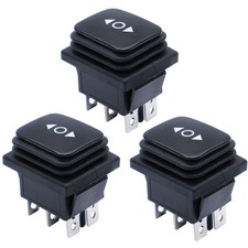 3Pcs Waterproof Momentary Rocker Switch On /Off/ On , DC 12V 10A Toggle Power B