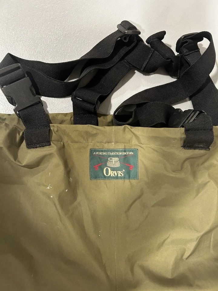 Botas de pesca con mosca Orvis Waders verdes, empacables, suaves, adulto talla M Foto 3 de 4