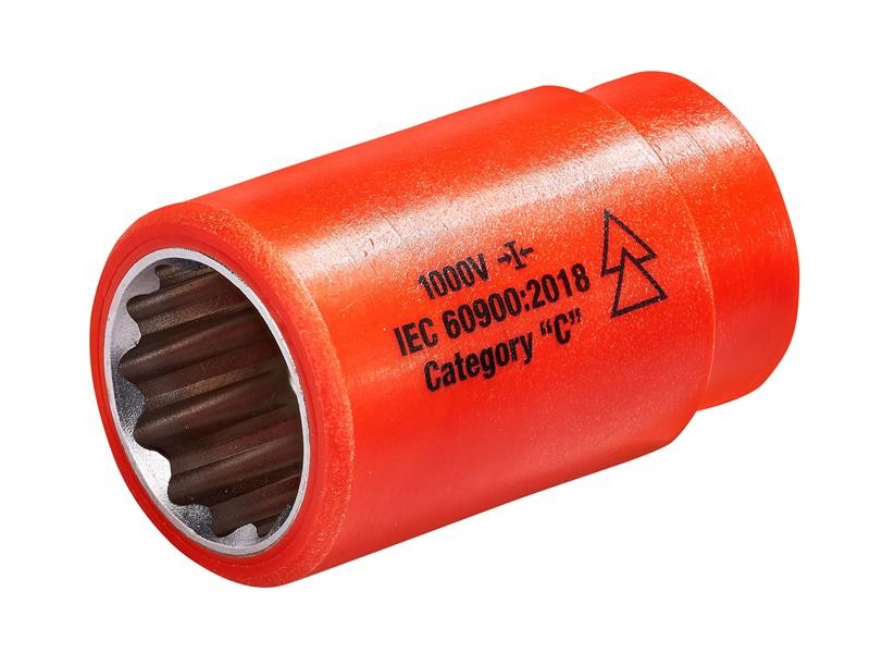 ITL Insulated 1/2"" Drive Socket 21mm - Safe & Durable