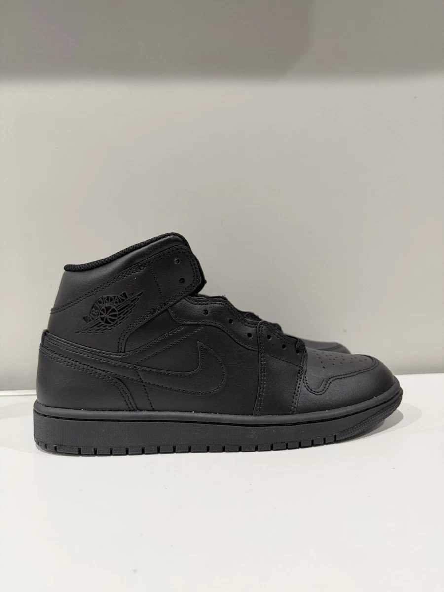 Jordan 1 2022 Mid Triple Black for Sale | Authenticity Guaranteed