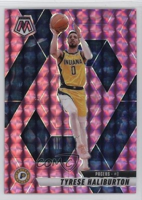 2024-25 Panini Mosaic Pink Mosaic Prizm 34/175 Tyrese Haliburton #85 1qp0