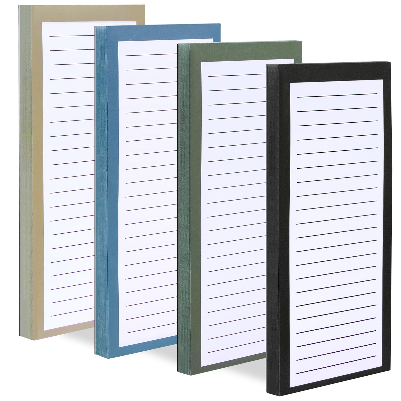 4 Pack Magnetic Notepads for Refrigerator, Notepad Grocery List Large Magnet Pad