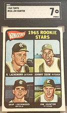 1965 TOPPS #526 JIM CATFISH HUNTER SGC 7 NM HOF RC ROOKIE