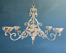 vintage wrought iron candle chandelier
