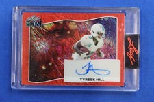 2025 Leaf Metal TYREEK HILL Autographed Card BA-TH1 2/2 Miami Dolphins RED AUTO