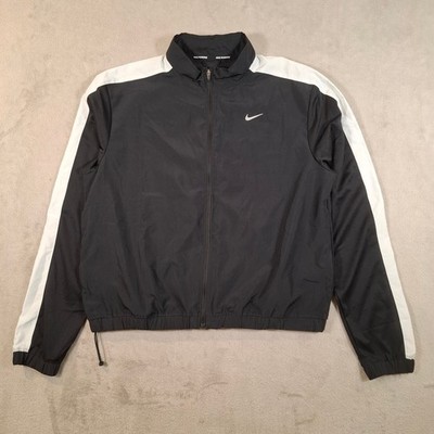 Nike Jacke Damen Medium schwarz Laufen Dri Fit Track Windbreaker reflektierend