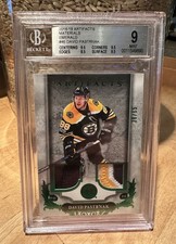 2018-19 Upper Deck Artifacts Materials David Pastrnak #46 BGS 9 Mint Bruins