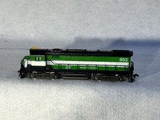 Bella Early Rivarossi Burlington RR Alco C-424 Loco HO (senza scatola)